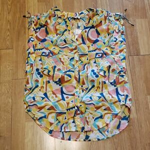 NWT ANTHRO Danielle Kroll Brooklynite top XS